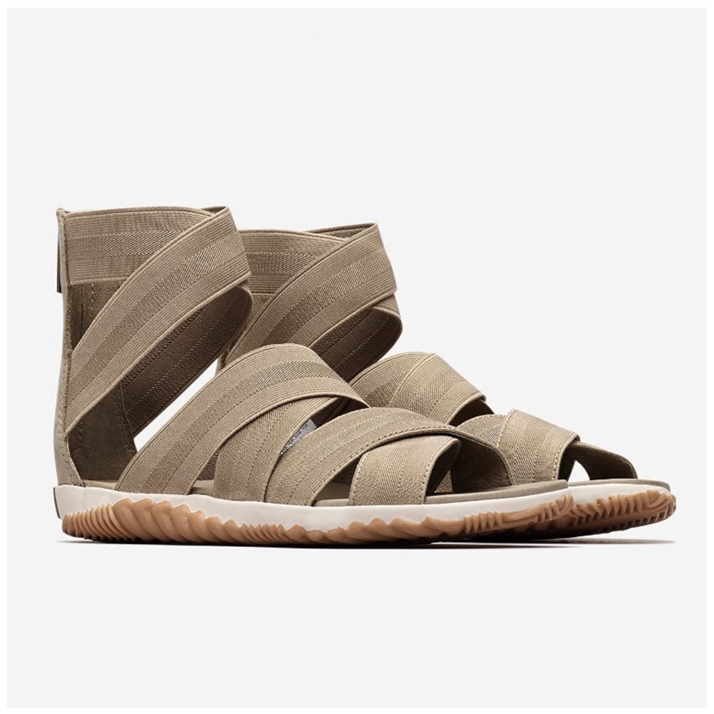 NWT Sorel Out & About Plus Sandals Elastic Gladiator